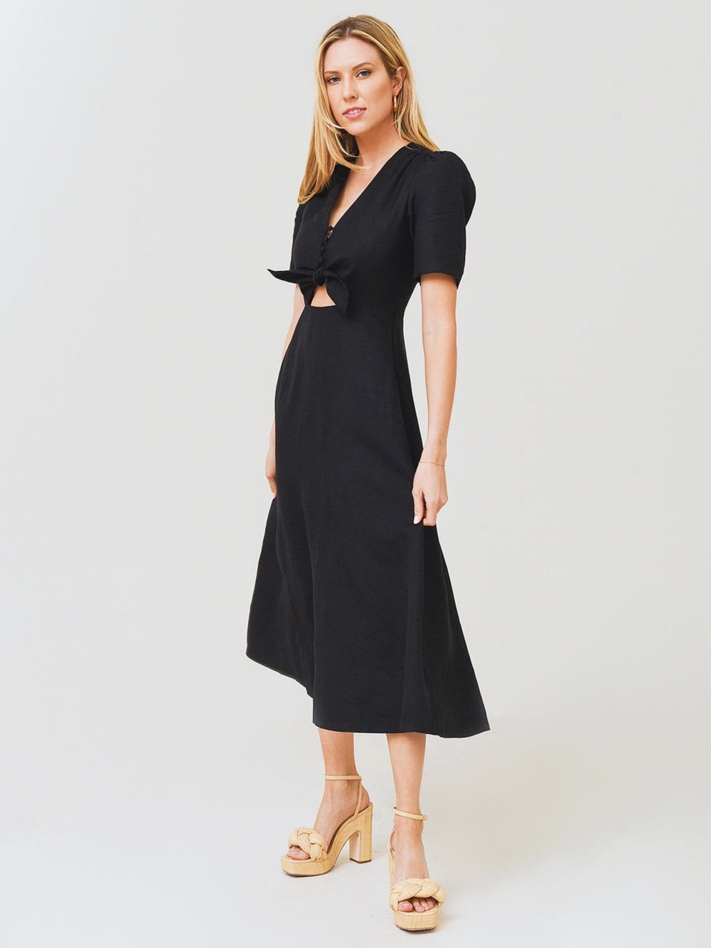 Hunter Bell Pierce linen blend midi dress, 2